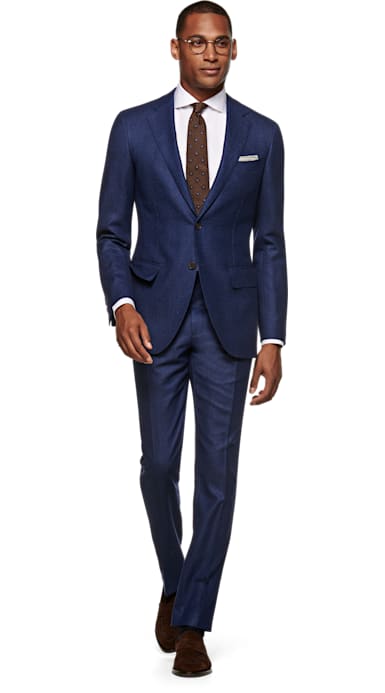 Lazio Blue Plain Suit