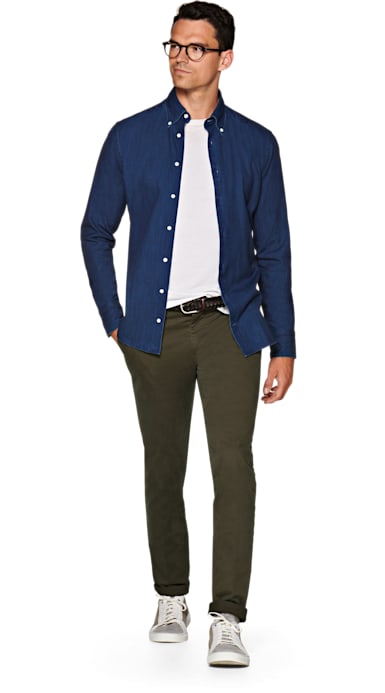 Green Washed Chino