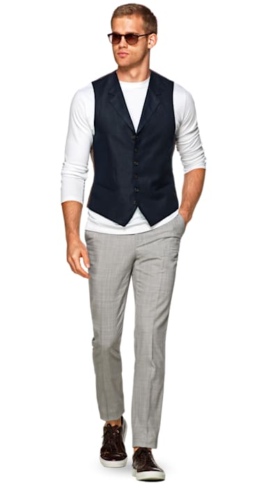Navy Waistcoat