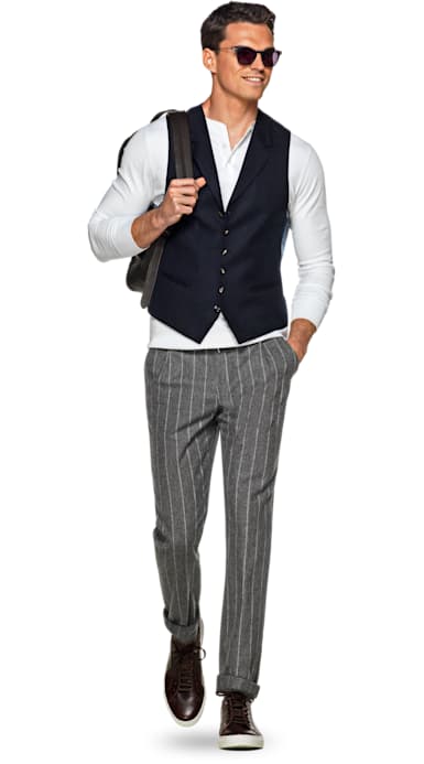 Navy Waistcoat