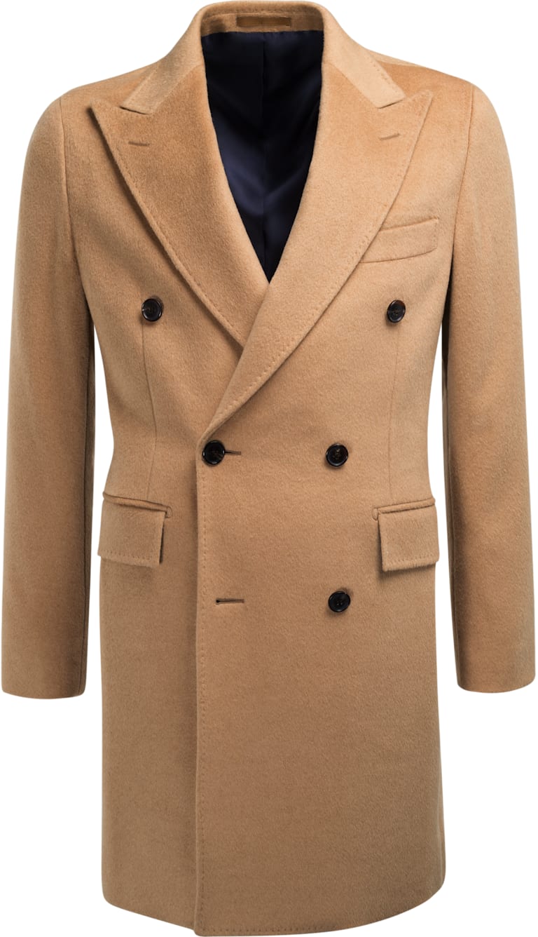 Camel Double Breasted Coat J455bi | Suitsupply Online Store