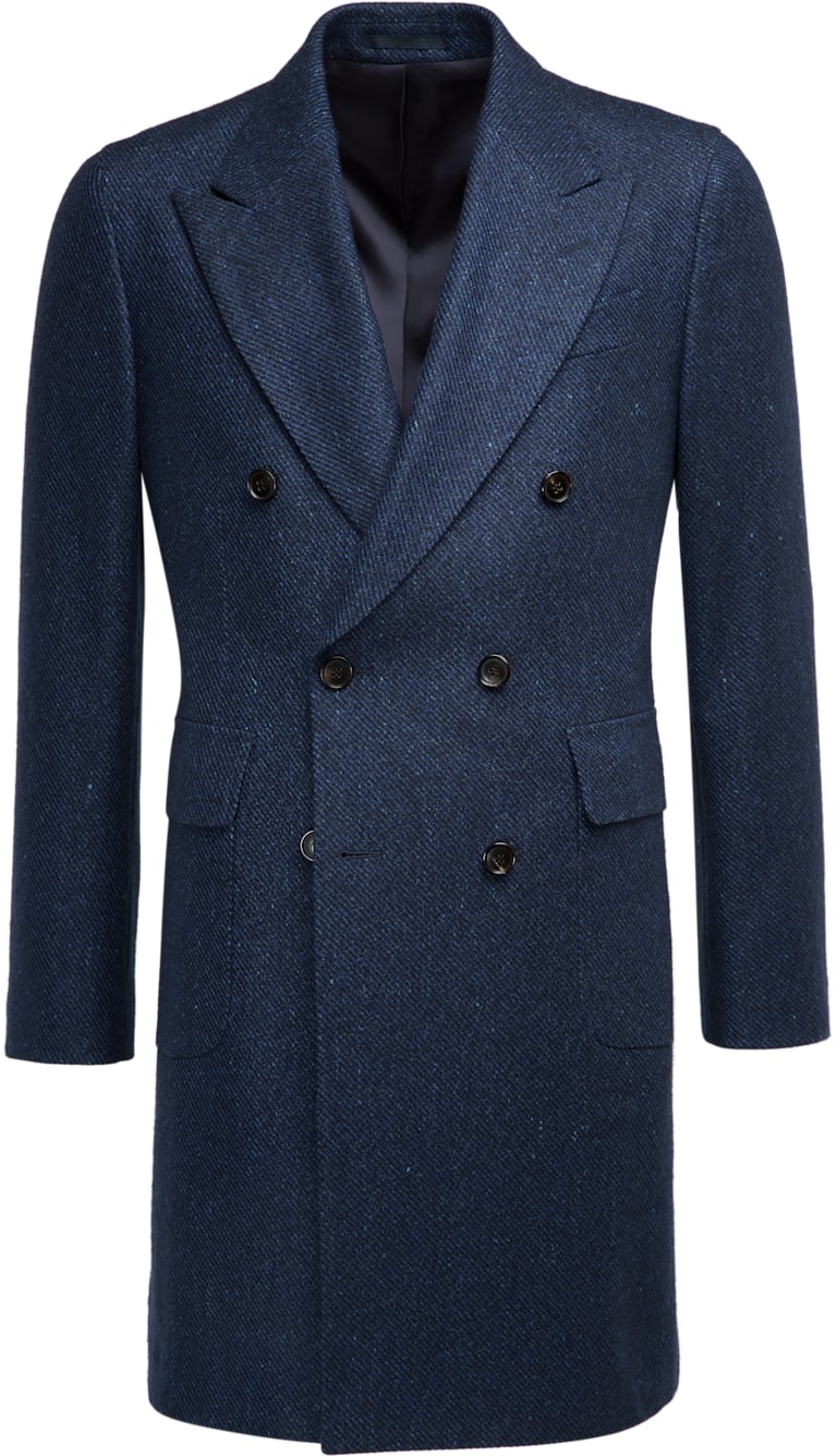 Blue Double Breasted Coat J456i | Suitsupply Online Store