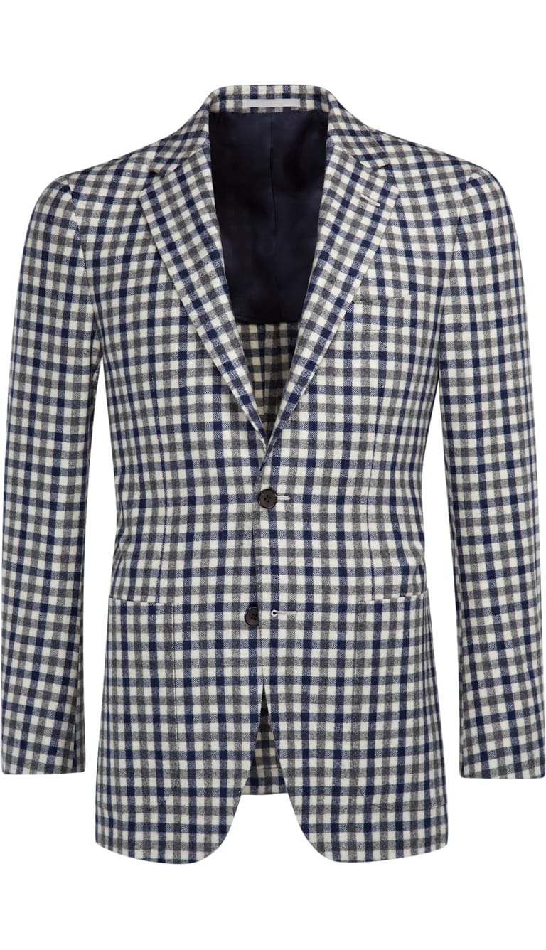 Jacket Blue Check Havana C1006i | Suitsupply Online Store
