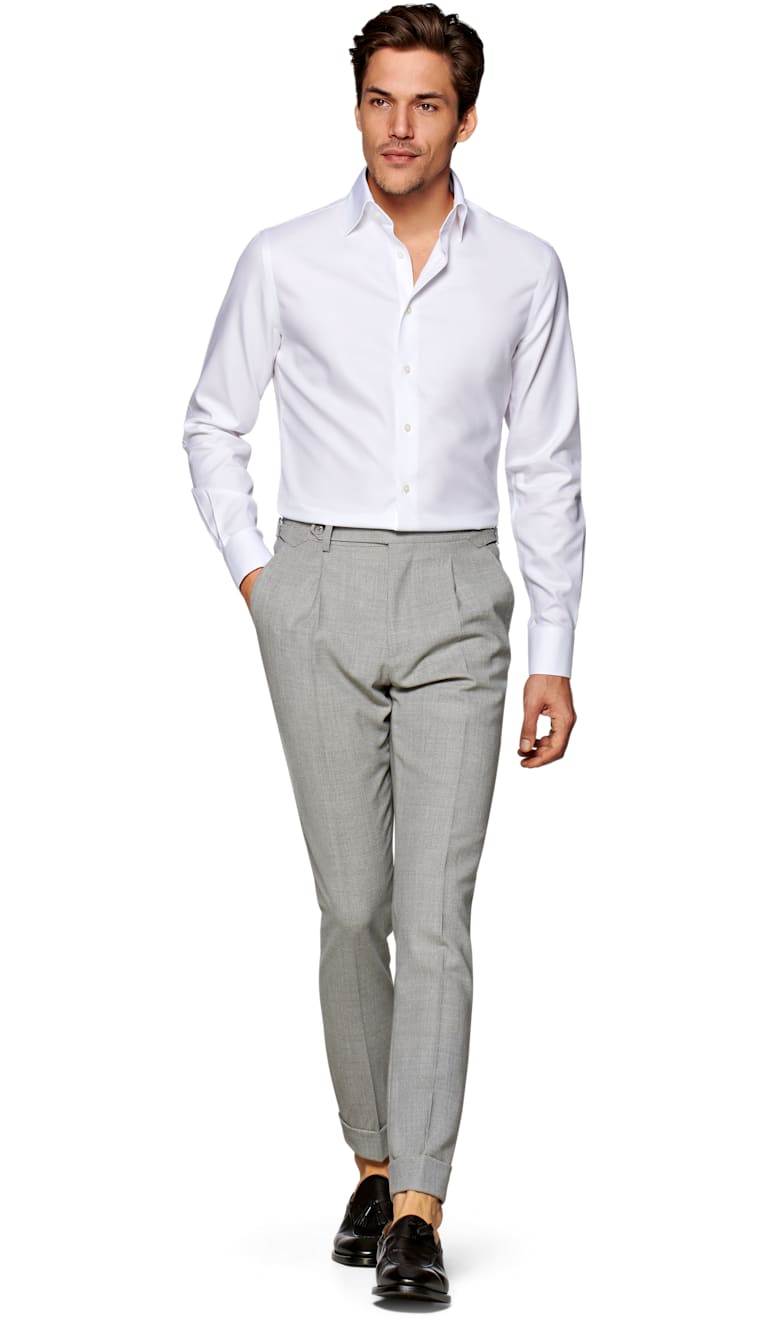 White Plain Traveller Shirt Single Cuff H9002u | Suitsupply Online Store