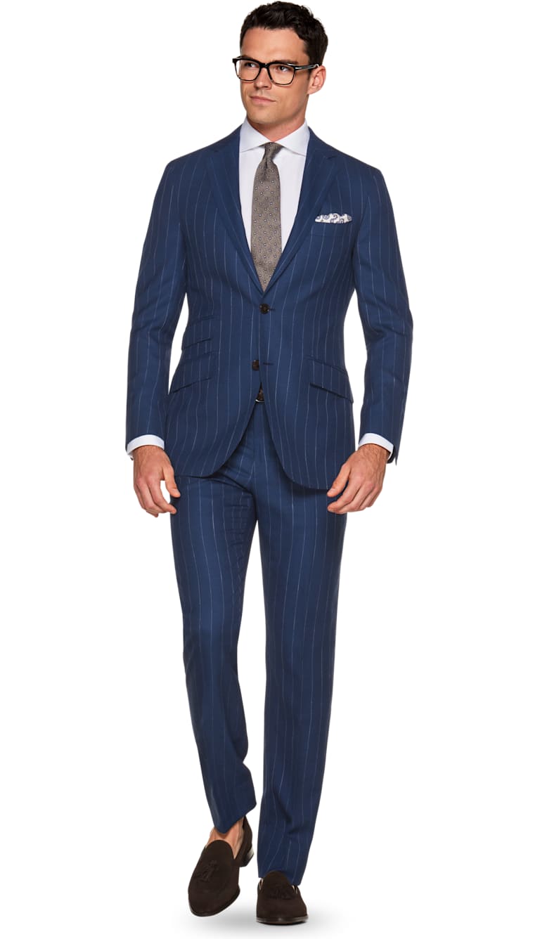 Suit Blue Stripe Sienna P5456i | Suitsupply Online Store