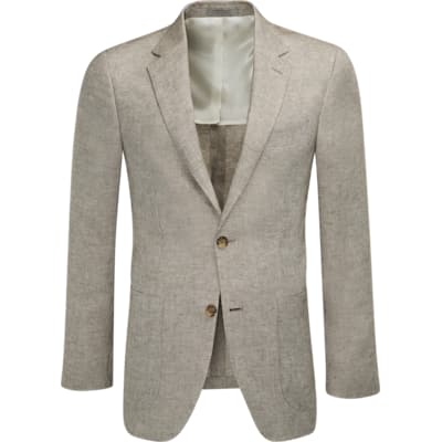Jacket Light Brown Plain Havana C1071i | Suitsupply Online Store