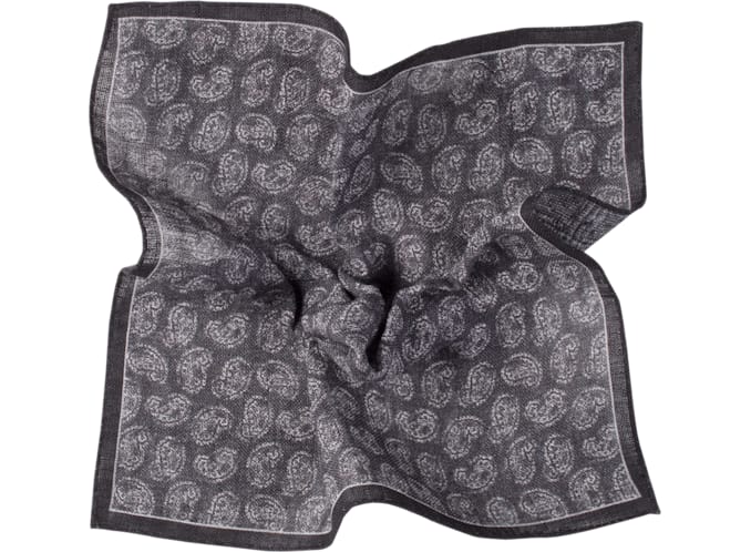 Grey Pocket Square