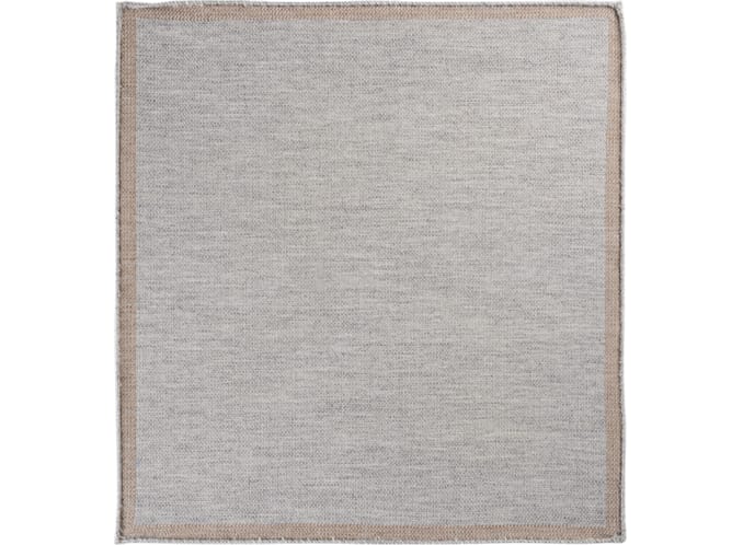Grey Pocket Square Double Sided