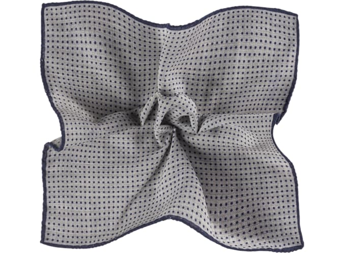 Grey Pocket Square