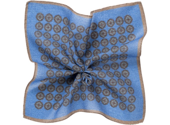 Pocket Square Blue