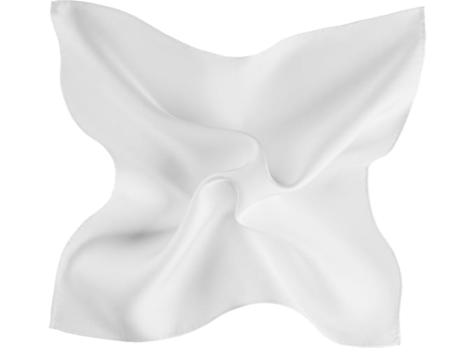 White Pocket Square