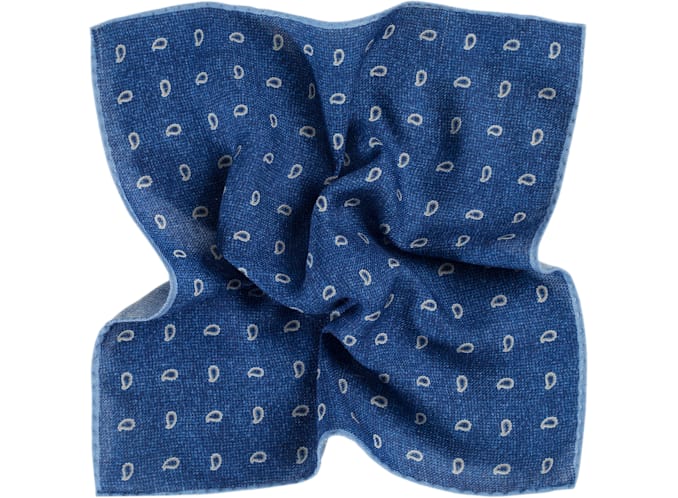 Blue Pocket Square