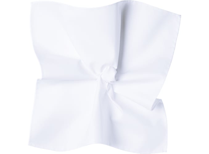 White Pocket Square