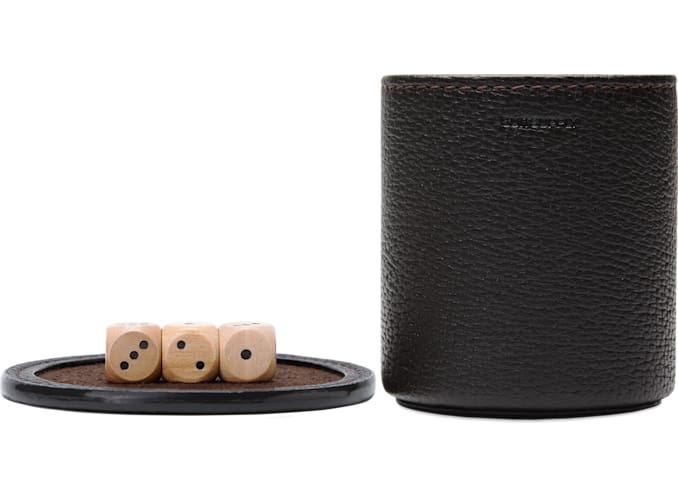 Brown Dice Cup Set