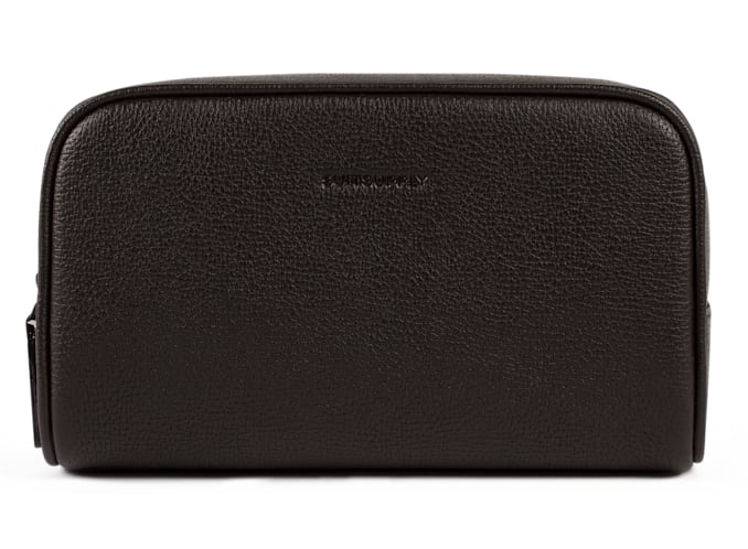 Dark Brown Wash Bag