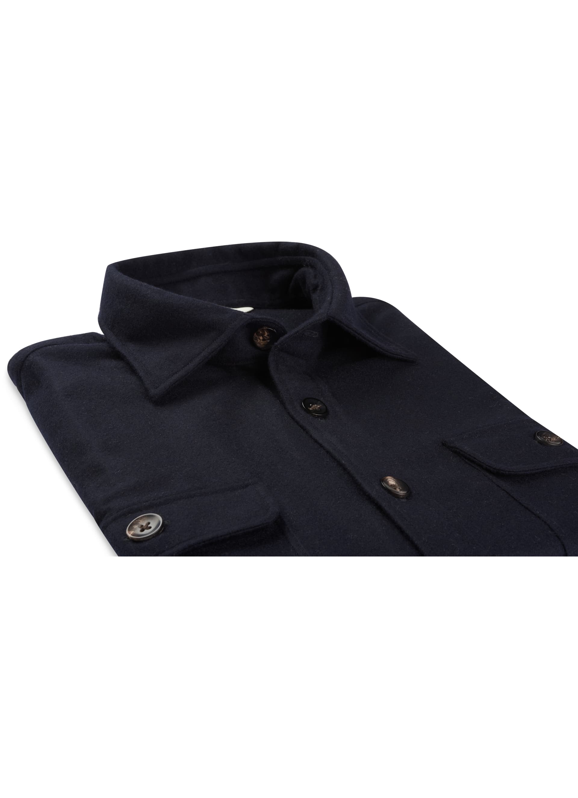 Navy Plain Overshirt H5832u | Suitsupply Online Store