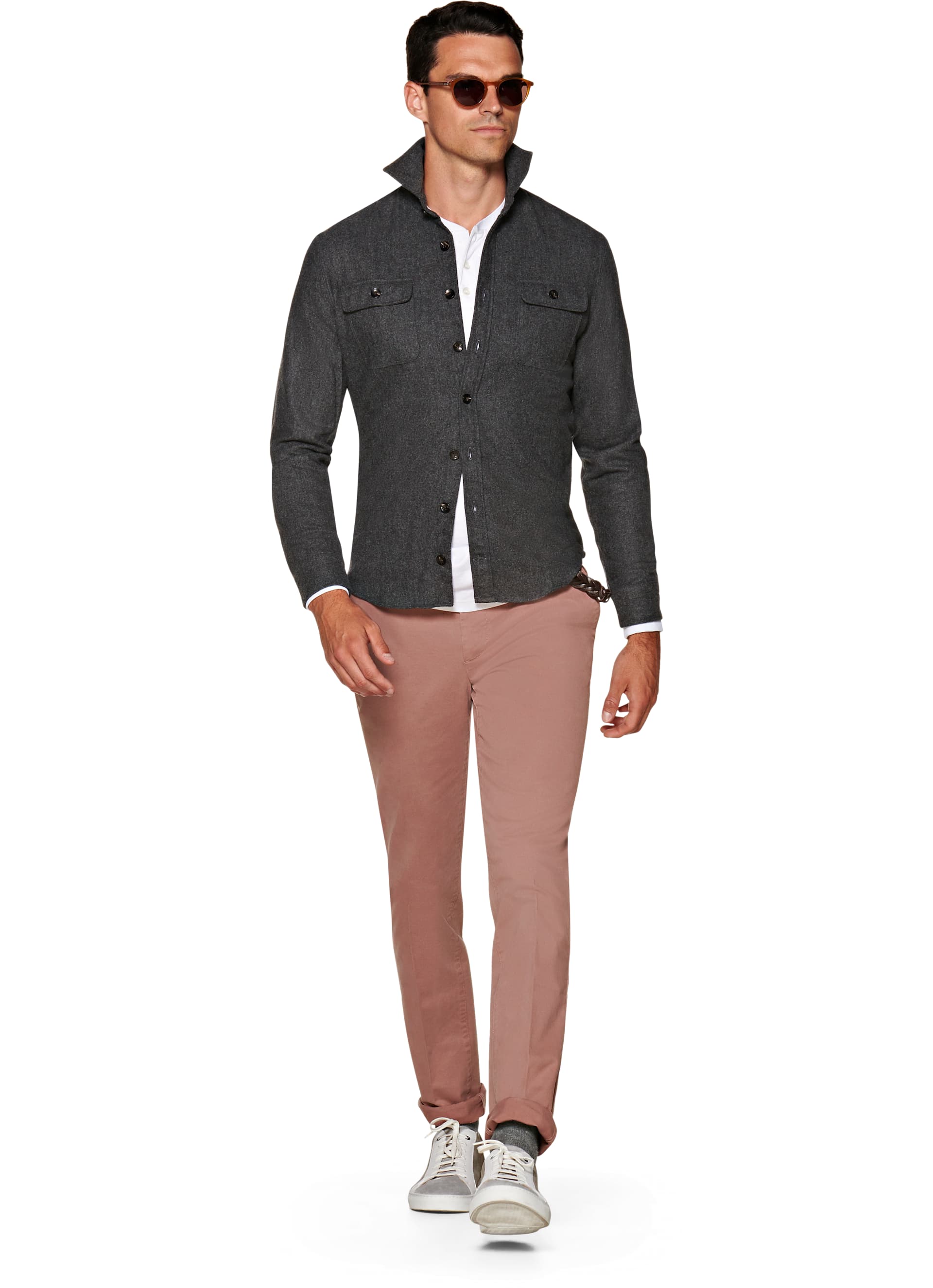 light grey overshirt