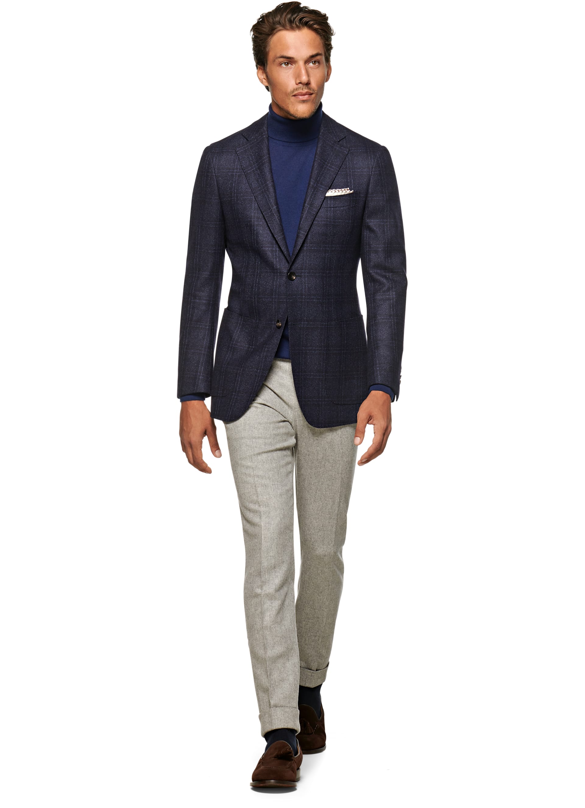 Jacket Blue Check Havana C1251i | Suitsupply Online Store