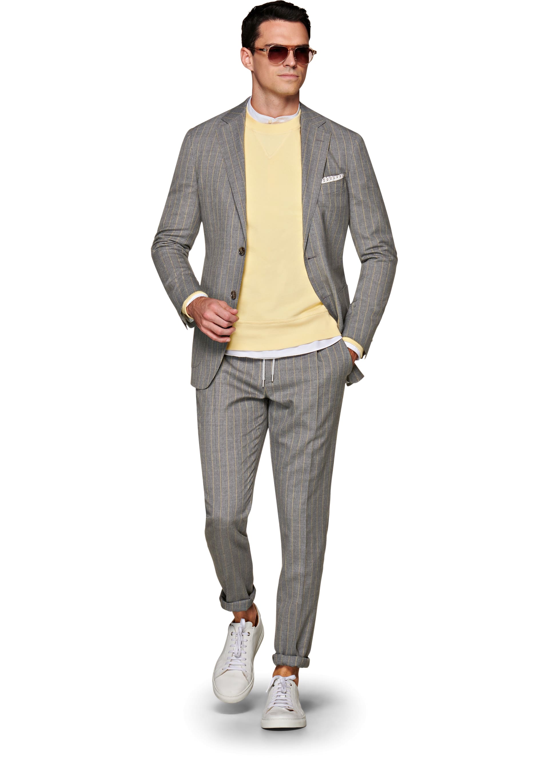 suit grey stripe havana c5261-s | suitsupply online store