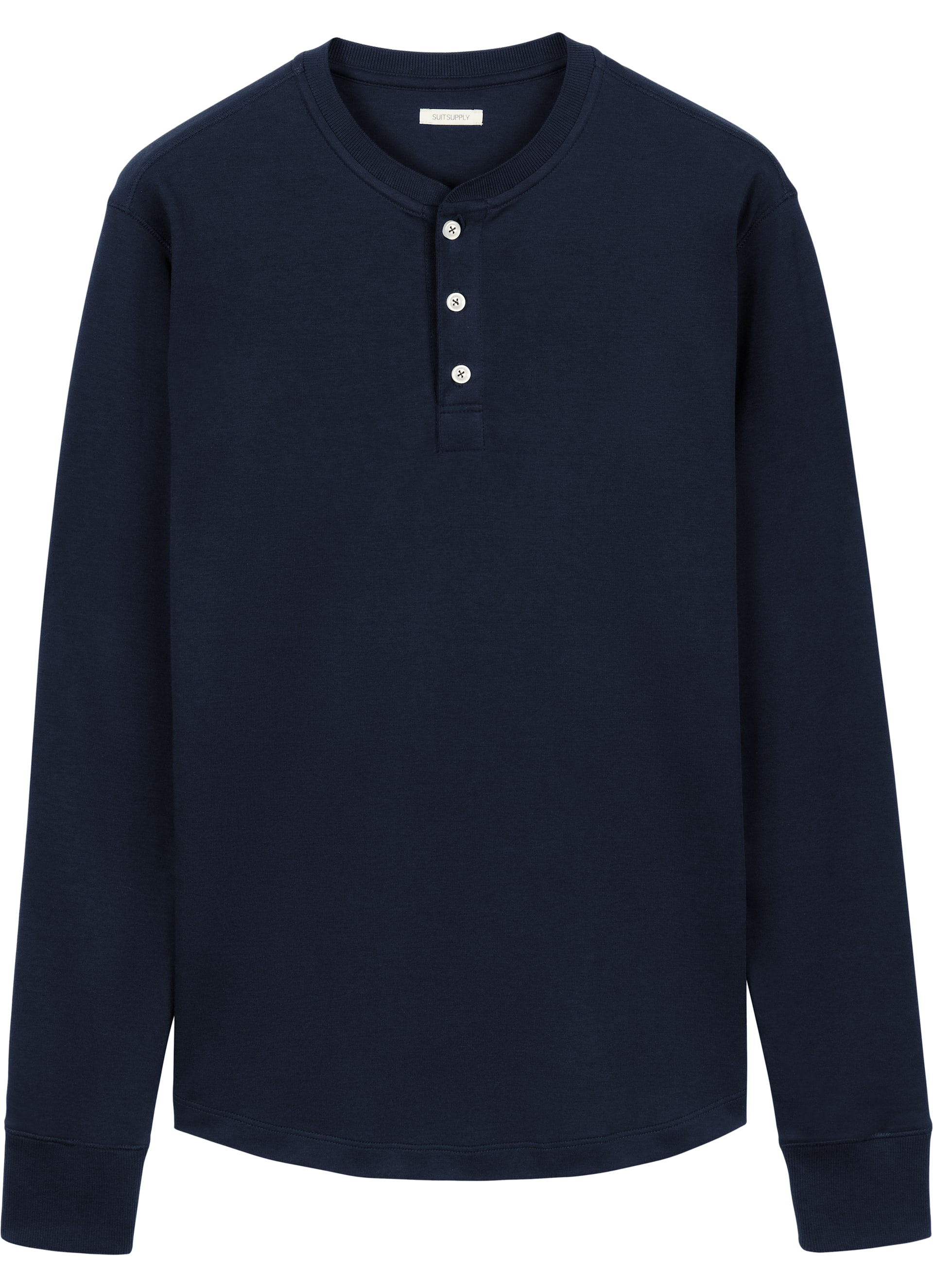 Navy Henley Tshirt Sw773 Suitsupply Online Store