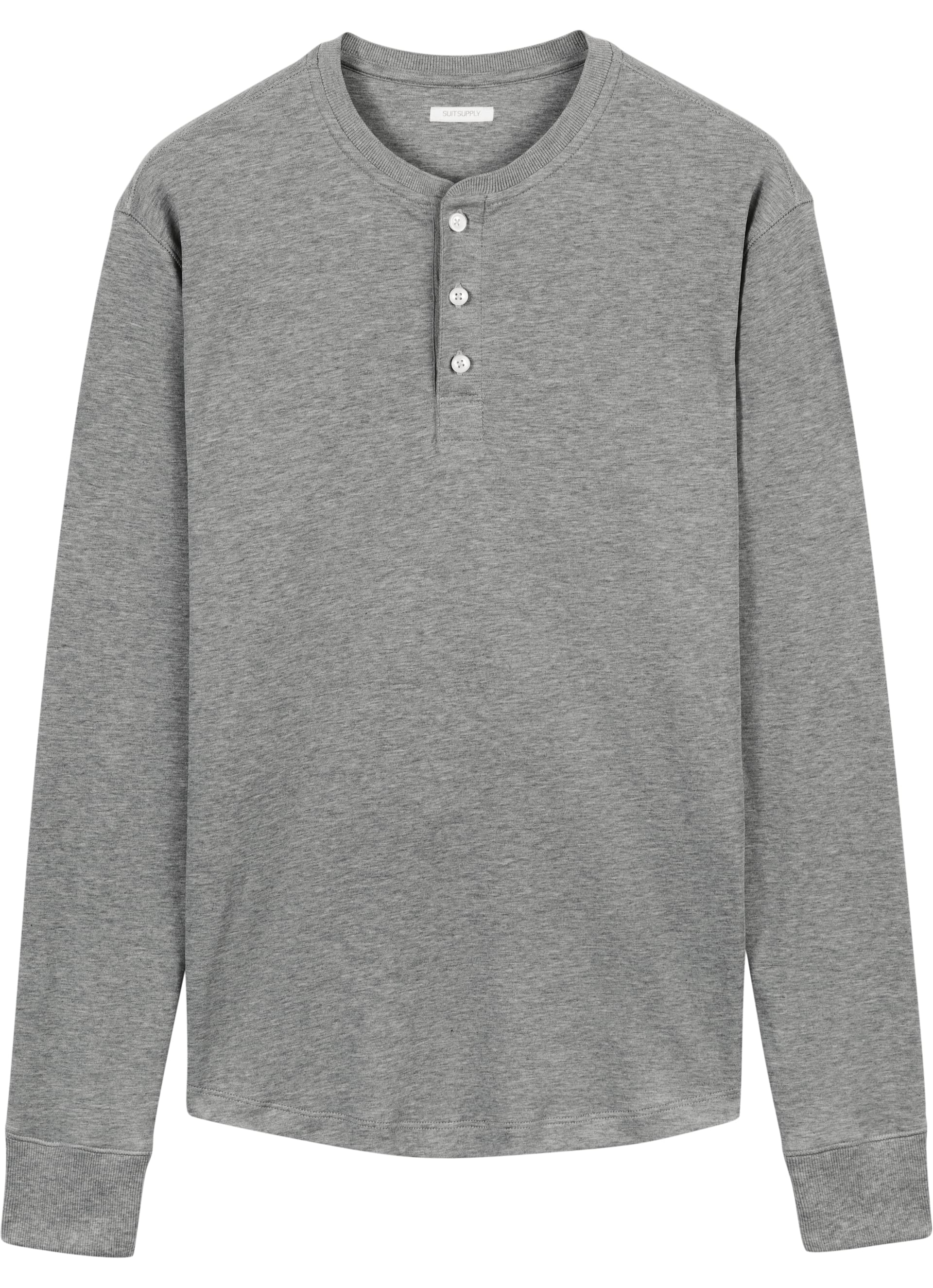 Light Grey Henley Tshirt Sw774 Suitsupply Online Store