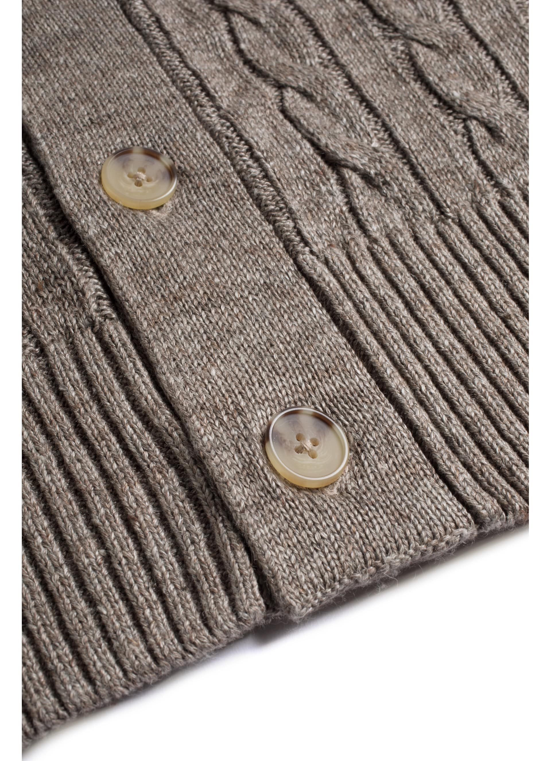 Brown Shawl Collar Cardigan Sw869 Suitsupply Online Store