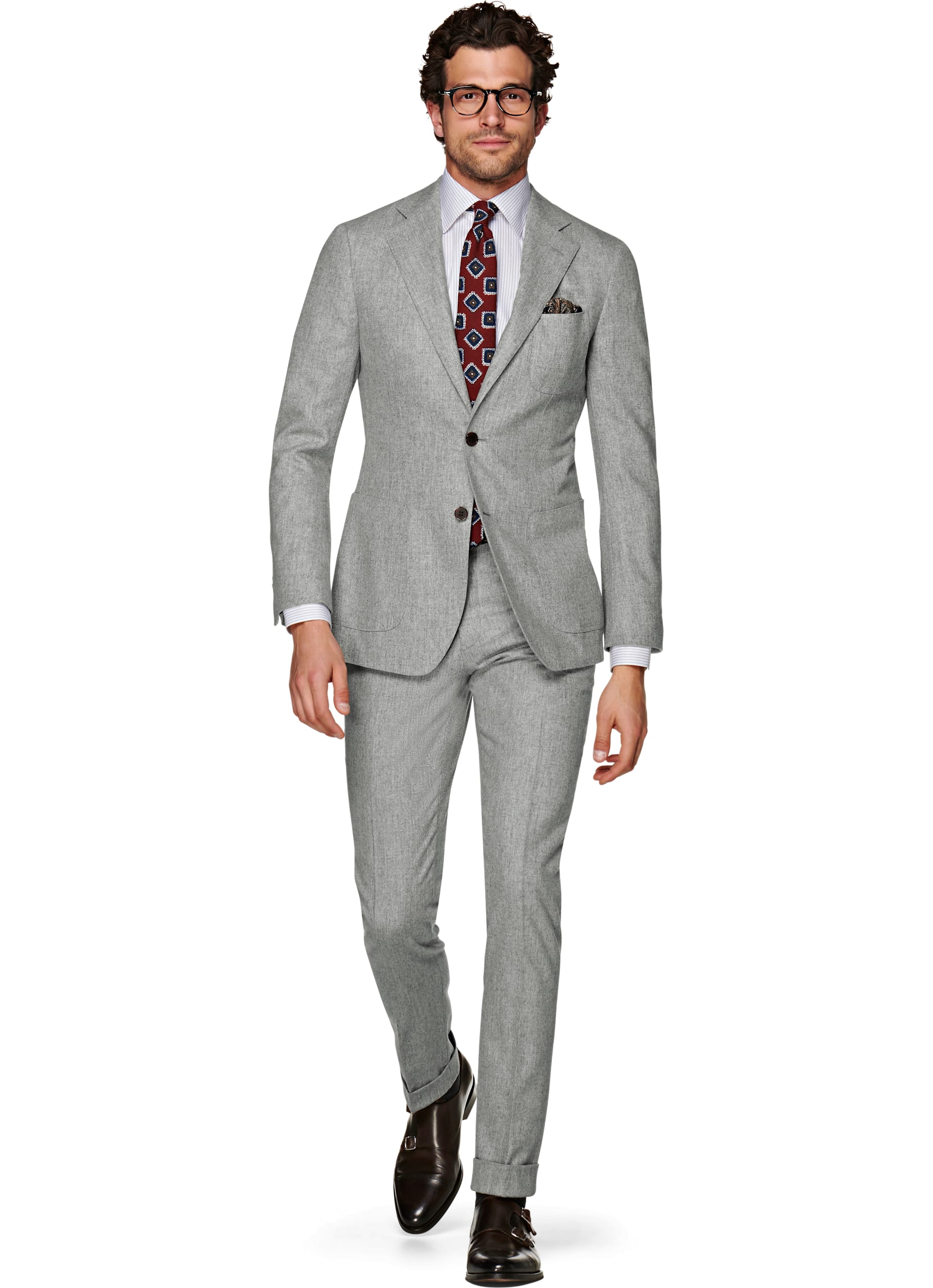 Havana Light Grey Plain Suit | Suitsupply Online Store