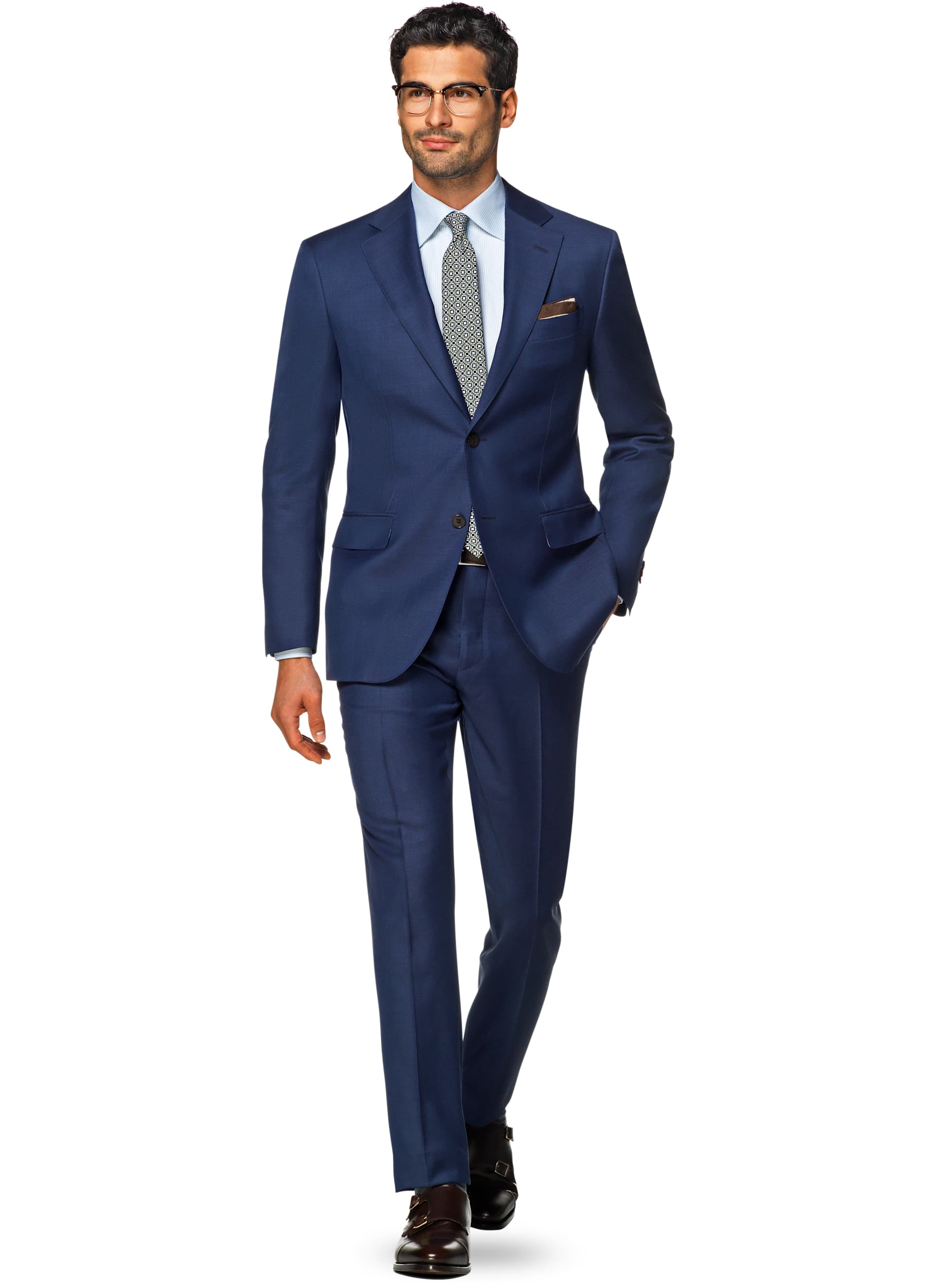Suit Blue Plain Napoli P5181itah | Suitsupply Online Store