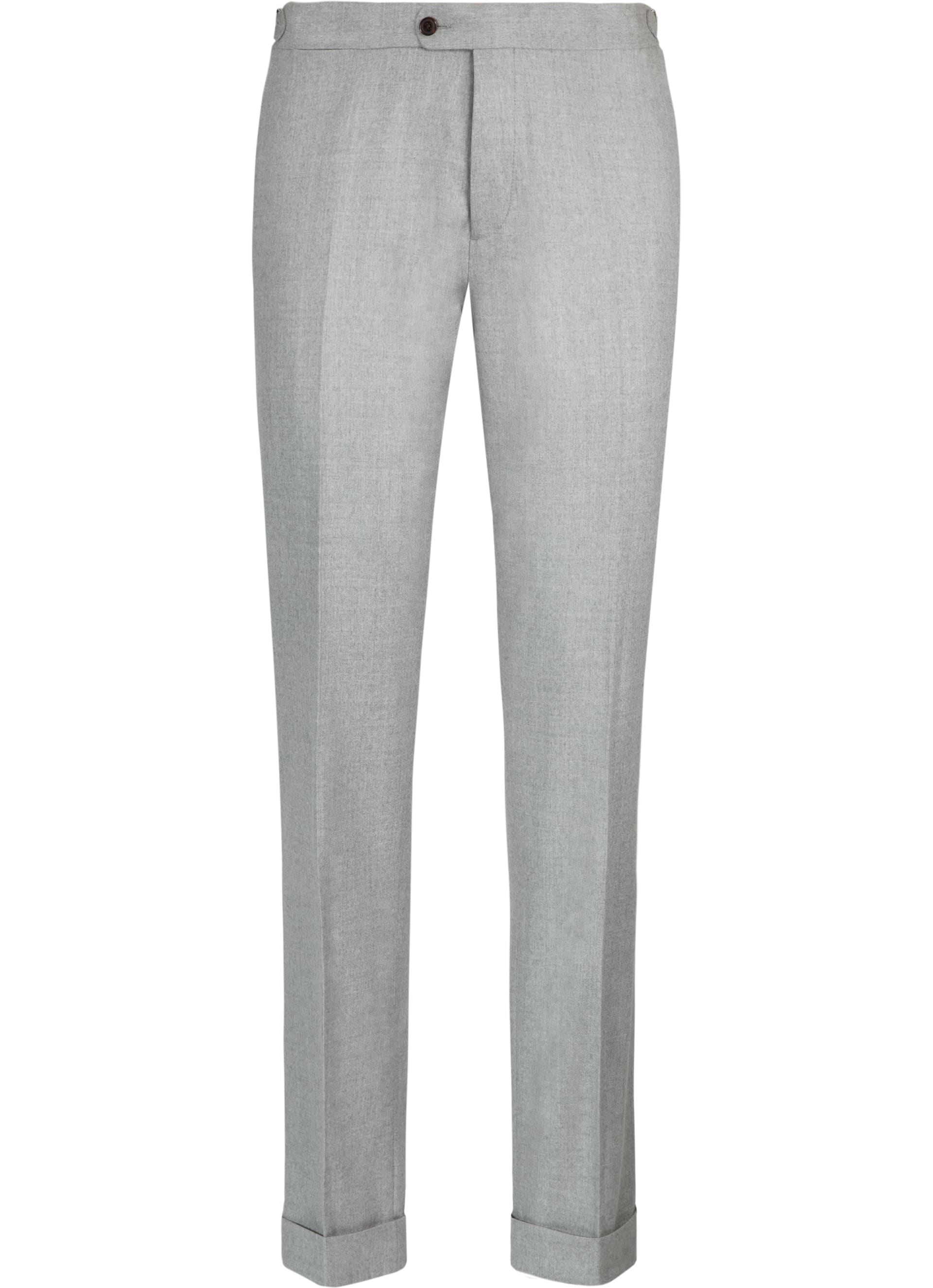 Jort Light Grey Fishtail Trousers B990i | Suitsupply Online Store