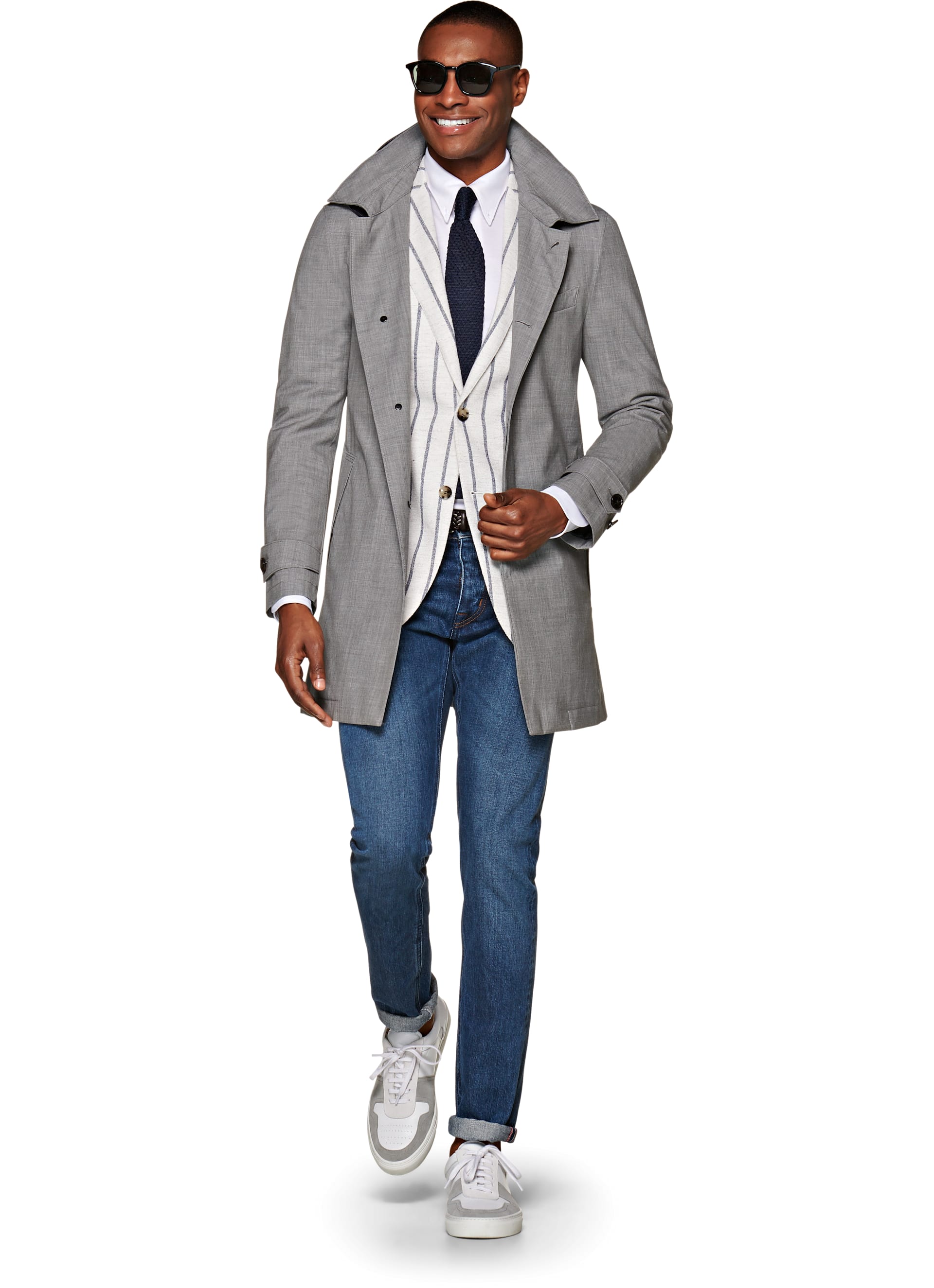 Light Grey Overcoat J492i | Suitsupply Online Store