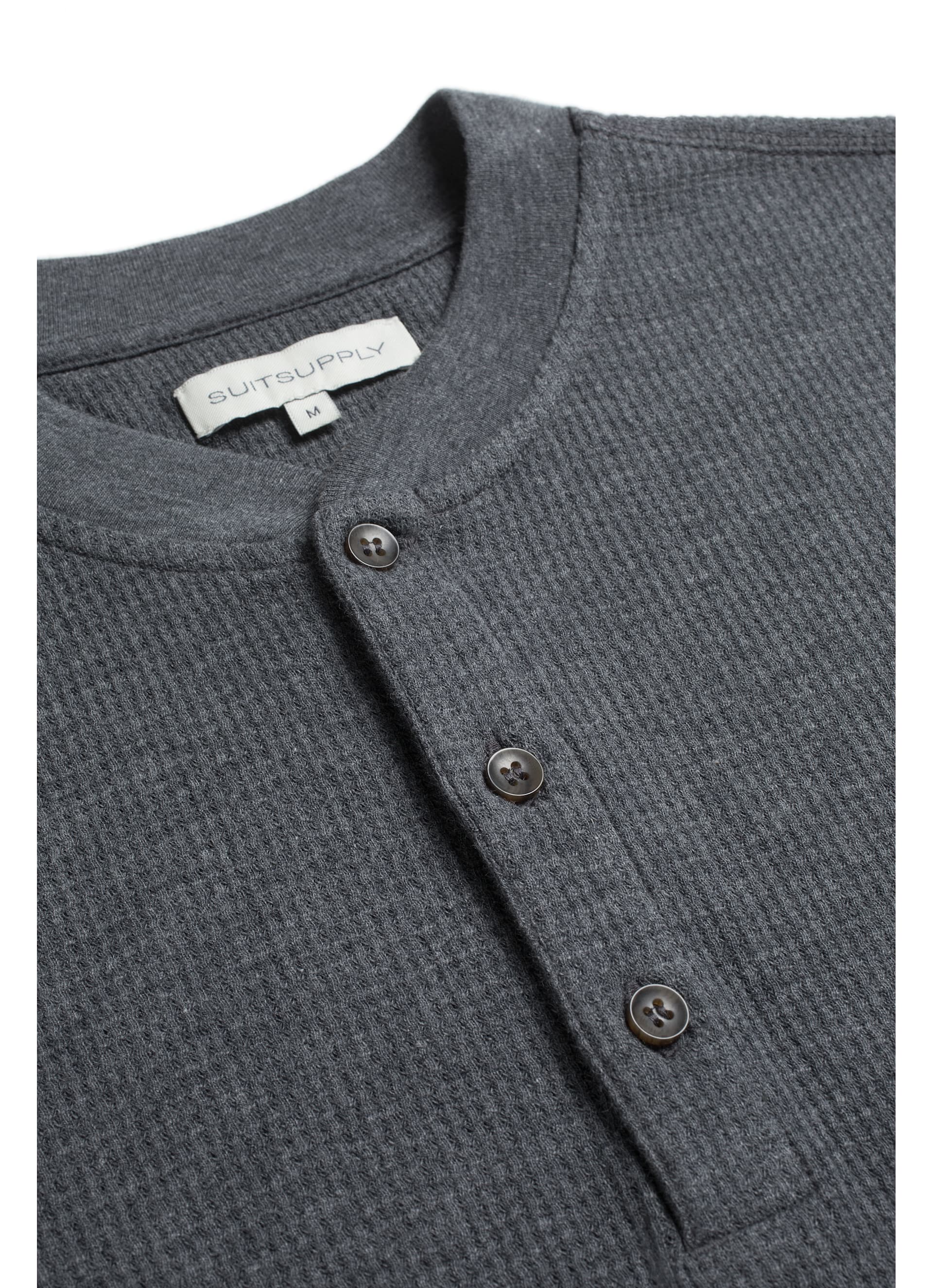 Grey Henley Sweater Sw771 | Suitsupply Online Store