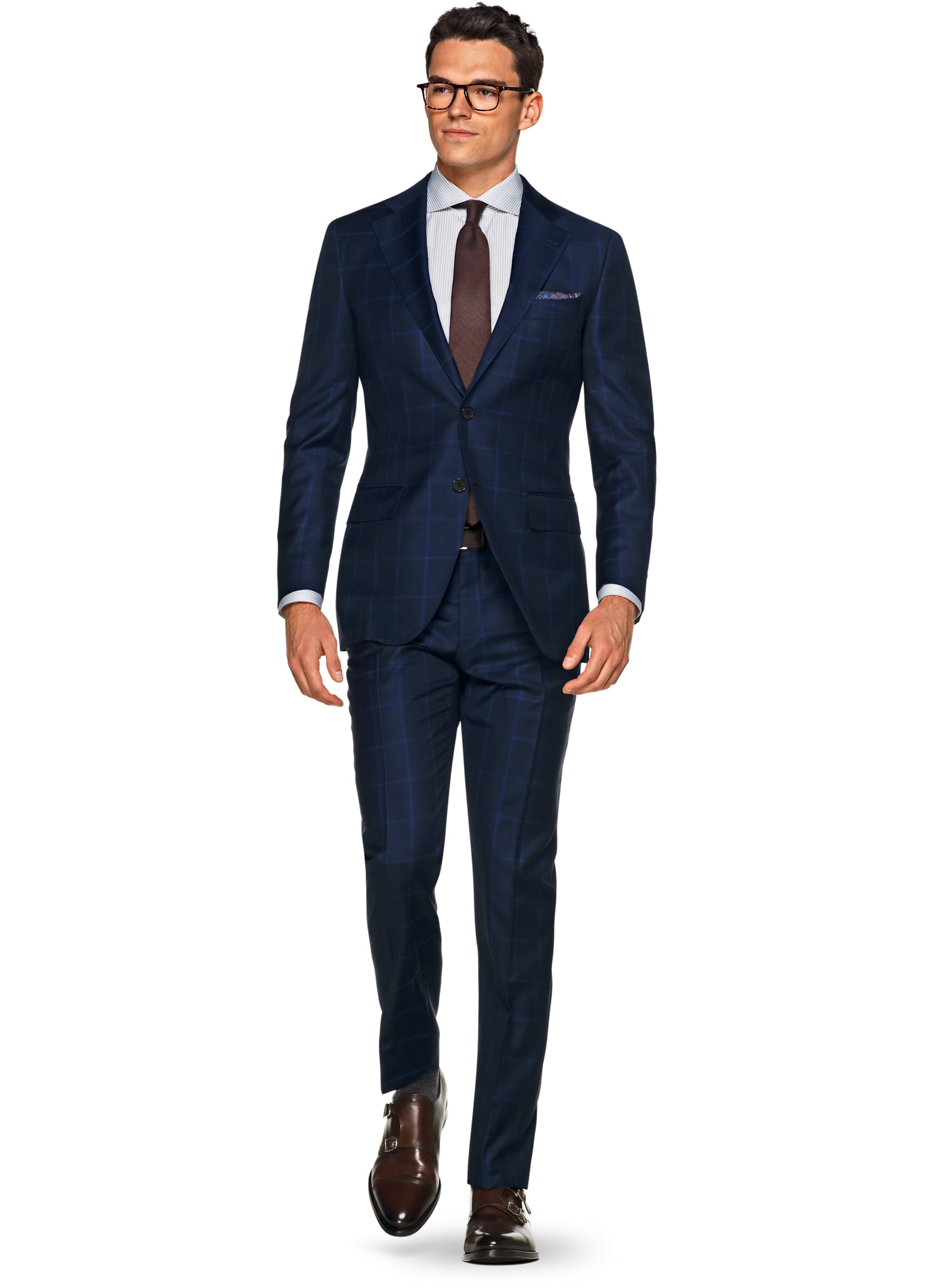 Suit Blue Check Lazio P5292i | Suitsupply Online Store