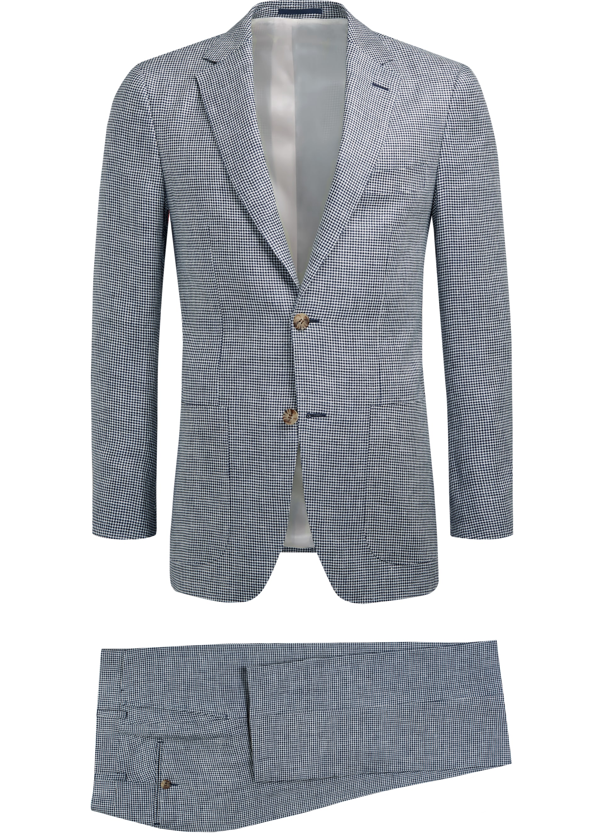 Suit Blue Houndstooth Havana P5437i | Suitsupply Online Store