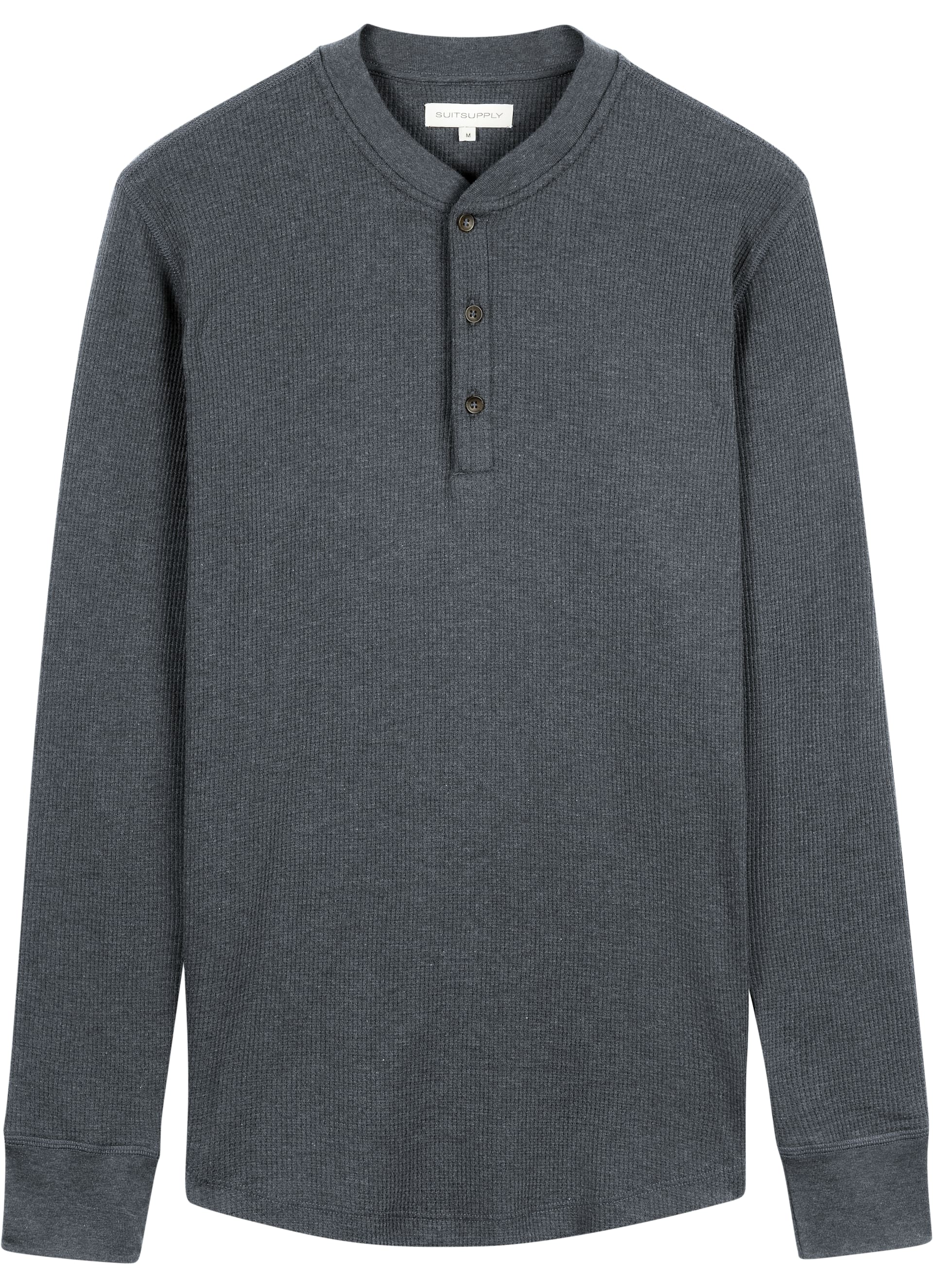 Grey Henley Sweater Sw771 Suitsupply Online Store