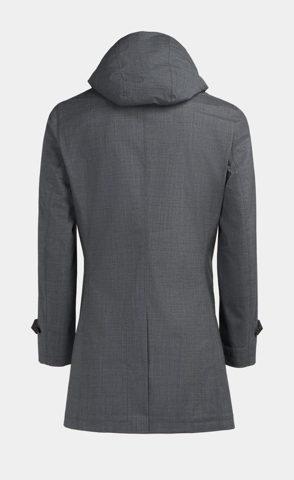 Grey Raincoat Waterrepellent Wool Polyurethane Suitsupply Online Store