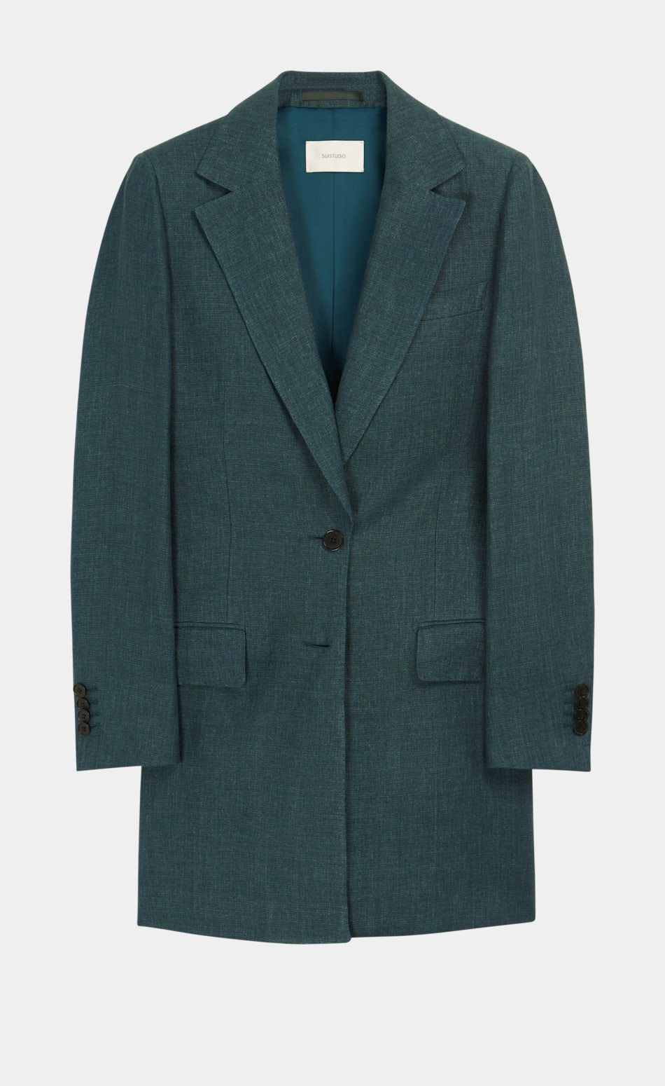 Tory Teal Jacket | Wool Silk Linen | Suitsupply Online Store