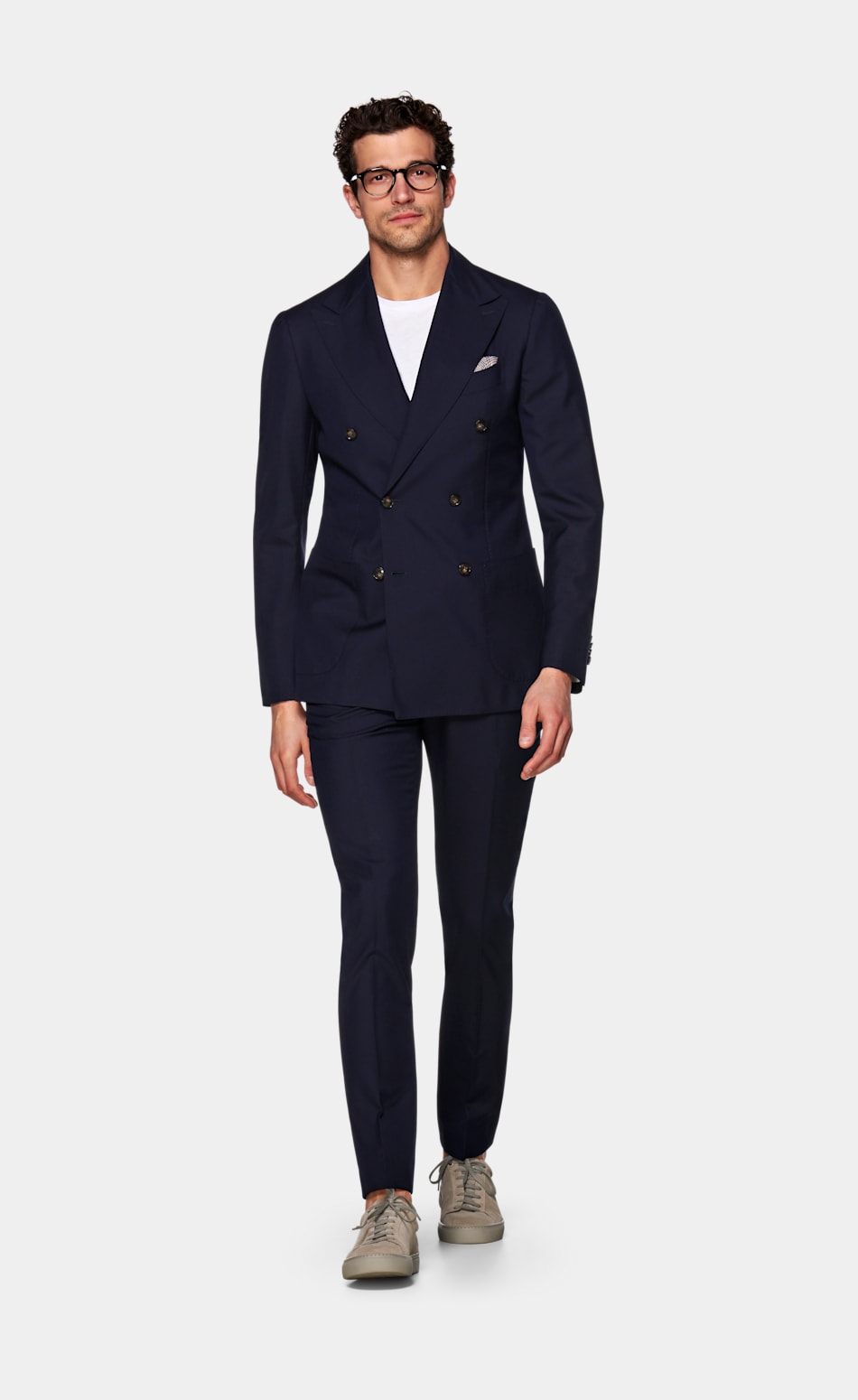 Navy Havana Suit | Pure Tropical Wool S120's Double Breasted ...