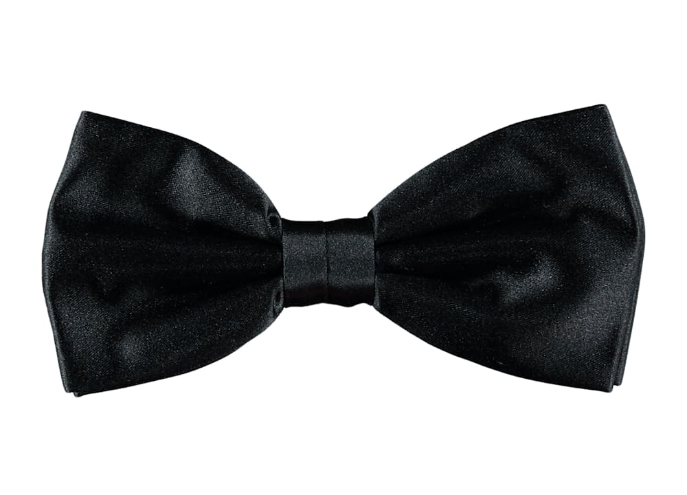 Black Pre-tied Bow Tie