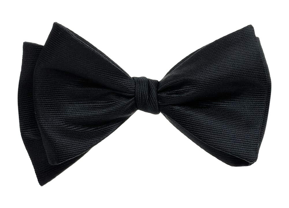 Black Self-tie Bow Tie
