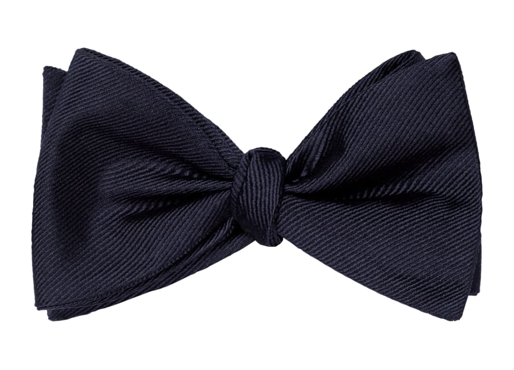 Navy Self-tie Bow Tie