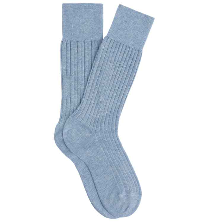 Blue Regular Socks