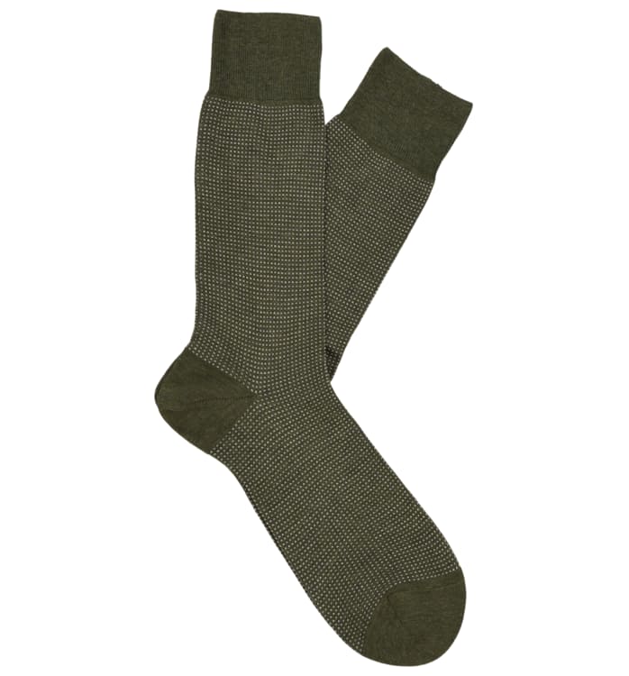Green Regular Socks