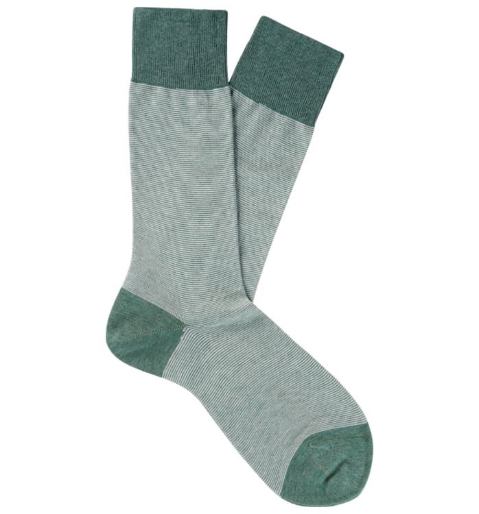Green Regular Socks