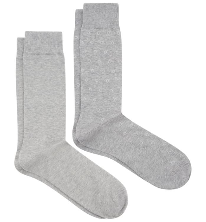 Grey Regular Socks 2 Pack