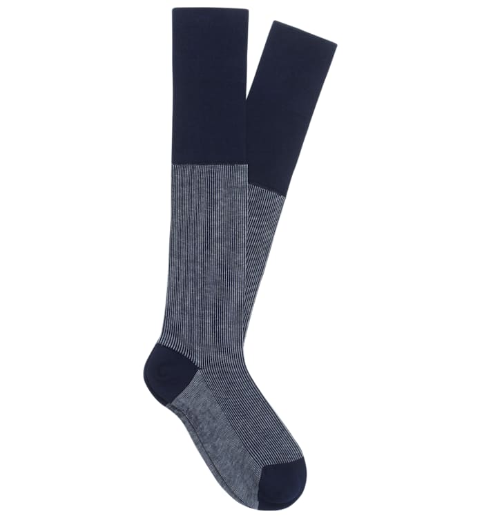 Blue Knee high Socks