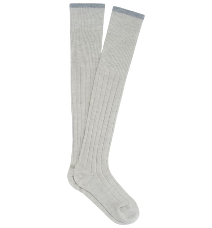 Beige Knee high Socks
