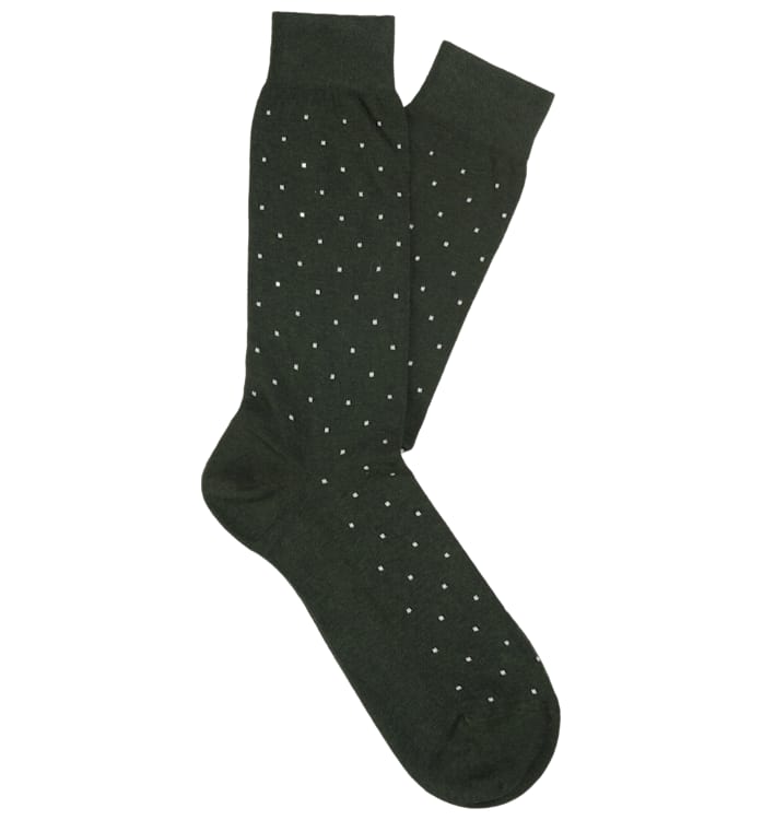 Green Regular Socks