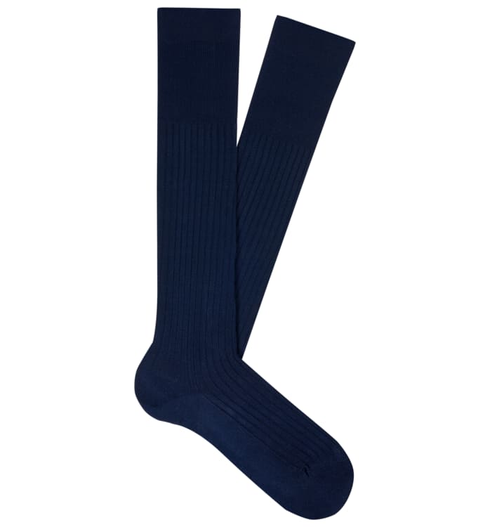 Navy Knee high Socks