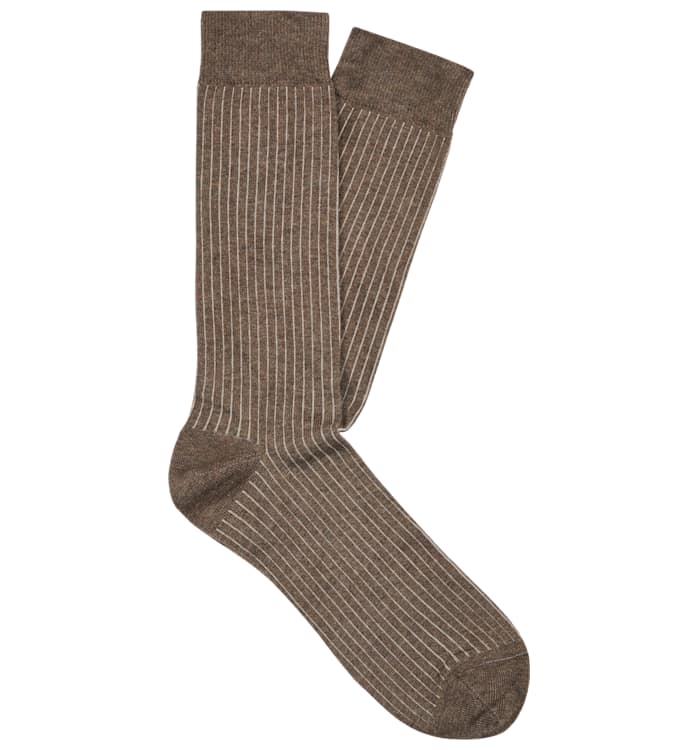 Brown Regular Socks