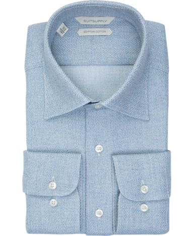 Blue Faux Uni Shirt